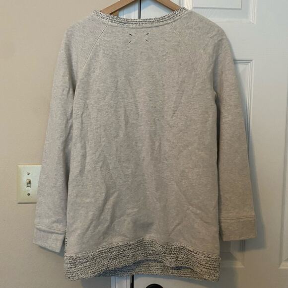Lou & Grey Metallic Gray Sweater Pullover Size Small - Picture 5 of 9